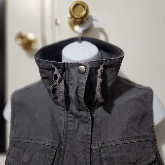 Gray Denim Vest - Picture 6 of 11